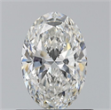 Natural Diamond 0.71 Carats, Oval with  Cut, F Color, IF Clarity and Certified by GIA
