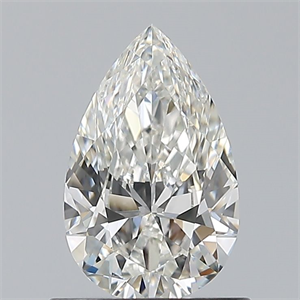 Picture of Natural Diamond 0.71 Carats, Pear with  Cut, H Color, VVS2 Clarity and Certified by GIA