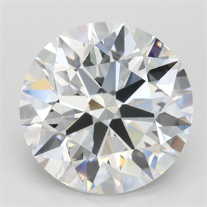 Picture of Lab Grown Diamond 4.14 Carats, Round with Ideal Cut, D Color, FL Clarity and Certified by IGI