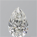 Natural Diamond 0.70 Carats, Pear with  Cut, H Color, VVS2 Clarity and Certified by GIA