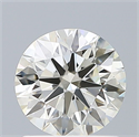 Natural Diamond 0.96 Carats, Round with Excellent Cut, I Color, IF Clarity and Certified by IGI