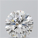 Natural Diamond 1.01 Carats, Round with Excellent Cut, G Color, SI2 Clarity and Certified by GIA