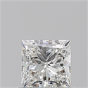 Natural Diamond 0.70 Carats, Princess with  Cut, I Color, VVS1 Clarity and Certified by GIA