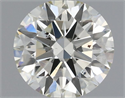 Natural Diamond 0.55 Carats, Round with Excellent Cut, L Color, SI1 Clarity and Certified by IGI