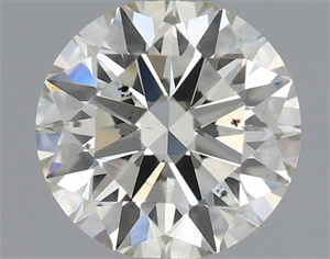 Picture of Natural Diamond 0.55 Carats, Round with Excellent Cut, L Color, SI1 Clarity and Certified by IGI