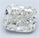 Natural Diamond 4.01 Carats, Cushion with  Cut, H Color, VS2 Clarity and Certified by GIA