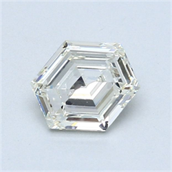 Picture of Natural Diamond 0.73 Carats, HEXAGONAL with  Cut, J Color, VS1 Clarity and Certified by GIA