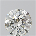 Natural Diamond 1.30 Carats, Round with Excellent Cut, K Color, SI1 Clarity and Certified by GIA