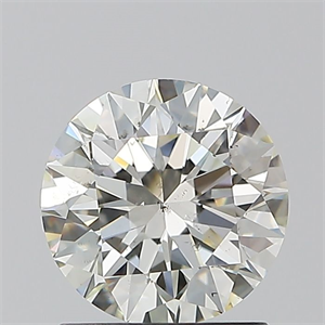 Picture of Natural Diamond 1.30 Carats, Round with Excellent Cut, K Color, SI1 Clarity and Certified by GIA