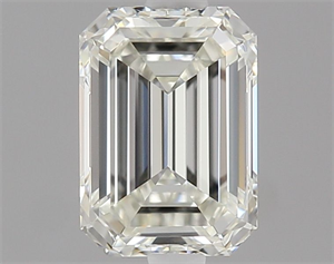 Picture of Natural Diamond 0.51 Carats, Emerald with  Cut, G Color, IF Clarity and Certified by IGI