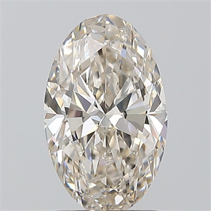 Foto Diamante Natural 1.50 quilates, Ovalado , Color K, claridad SI2 y certificado GIA de