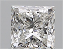 Natural Diamond 0.60 Carats, Princess with  Cut, H Color, VS2 Clarity and Certified by GIA