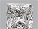 Natural Diamond 0.60 Carats, Princess with  Cut, H Color, VS2 Clarity and Certified by GIA