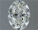 Natural Diamond 1.21 Carats, Oval with  Cut, G Color, SI1 Clarity and Certified by IGI