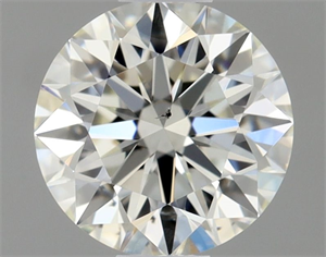 Picture of Natural Diamond 0.42 Carats, Round with Excellent Cut, J Color, SI1 Clarity and Certified by GIA