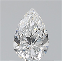 Diamante Natural 0.50 quilates, De pera , Color E, claridad VVS1 y certificado GIA