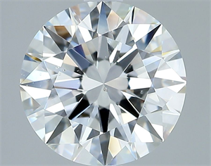 Picture of Natural Diamond 2.01 Carats, Round with Excellent Cut, G Color, SI1 Clarity and Certified by GIA