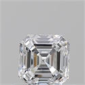 Natural Diamond 0.50 Carats, Asscher with  Cut, E Color, VVS1 Clarity and Certified by GIA