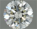 Natural Diamond 0.70 Carats, Round with Excellent Cut, J Color, VVS2 Clarity and Certified by IGI
