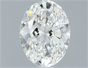 Natural Diamond 1.00 Carats, Oval with  Cut, G Color, VS2 Clarity and Certified by GIA