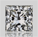 Natural Diamond 0.72 Carats, Princess with  Cut, J Color, VVS1 Clarity and Certified by GIA
