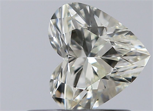 Picture of Natural Diamond 0.53 Carats, Heart with  Cut, L Color, VVS1 Clarity and Certified by GIA