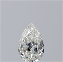 Natural Diamond 0.70 Carats, Pear with  Cut, H Color, SI1 Clarity and Certified by GIA