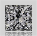 Diamante Natural 1.51 quilates, Princesa , Color F, claridad VS1 y certificado GIA