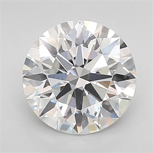 Picture of Lab Grown Diamond 1.05 Carats, Round with Excellent Cut, E Color, VVS2 Clarity and Certified by IGI