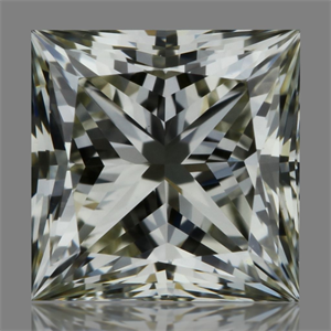 Picture of Natural Diamond 0.54 Carats, Princess with  Cut, M Color, VVS1 Clarity and Certified by GIA