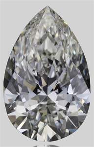 Picture of Natural Diamond 1.77 Carats, Pear with  Cut, G Color, VS1 Clarity and Certified by GIA