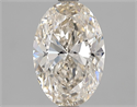 Natural Diamond 1.70 Carats, Oval with  Cut, K Color, VS1 Clarity and Certified by GIA