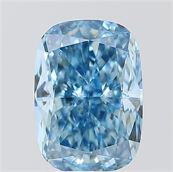 Picture of Lab Grown Diamond 2.51 Carats, CUSHION MODIFIED with  Cut, Fancy Vivid Blue Color, VVS2 Clarity and Certified by IGI