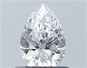 Natural Diamond 0.52 Carats, Pear with  Cut, E Color, SI1 Clarity and Certified by GIA