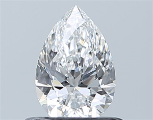 Picture of Natural Diamond 0.52 Carats, Pear with  Cut, E Color, SI1 Clarity and Certified by GIA