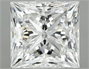 Natural Diamond 0.90 Carats, Princess with  Cut, F Color, VS1 Clarity and Certified by GIA
