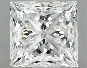 Foto Diamante Natural 0.90 quilates, Princesa , Color F, claridad VS1 y certificado GIA de