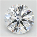 Lab Grown Diamond 3.51 Carats, Round with Ideal Cut, D Color, VVS1 Clarity and Certified by IGI