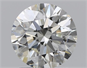 Natural Diamond 1.29 Carats, Round with Excellent Cut, J Color, VS2 Clarity and Certified by GIA