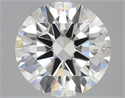 Natural Diamond 4.02 Carats, Round with Excellent Cut, H Color, VVS2 Clarity and Certified by IGI