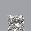 Natural Diamond 0.50 Carats, Princess with  Cut, H Color, VVS2 Clarity and Certified by GIA