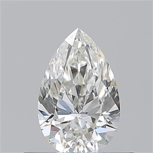 Picture of Natural Diamond 0.50 Carats, Pear with  Cut, H Color, VS1 Clarity and Certified by GIA