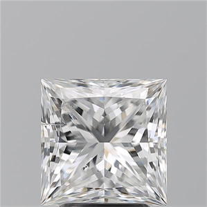 Foto Diamante Natural 3.02 quilates, Princesa , Color E, claridad SI2 y certificado GIA de
