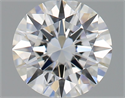 Natural Diamond 0.71 Carats, Round with Excellent Cut, F Color, VVS1 Clarity and Certified by GIA
