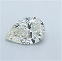 Natural Diamond 0.81 Carats, Pear with  Cut, J Color, VVS2 Clarity and Certified by GIA