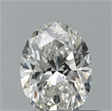 Natural Diamond 0.40 Carats, Oval with  Cut, F Color, VVS1 Clarity and Certified by GIA