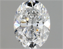 Natural Diamond 0.47 Carats, Oval with  Cut, D Color, VS2 Clarity and Certified by GIA