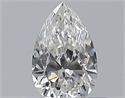 Natural Diamond 0.35 Carats, Pear with  Cut, F Color, SI1 Clarity and Certified by GIA