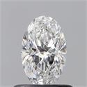 Natural Diamond 0.52 Carats, Oval with  Cut, D Color, VS1 Clarity and Certified by GIA