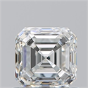 Natural Diamond 0.90 Carats, Asscher with  Cut, I Color, VVS1 Clarity and Certified by GIA